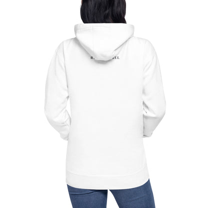 Faithline Hoodie - Left Placement by R.A. Apparel, image 2, back view, Black, size M, left placement.