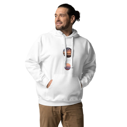 Coastline Attitude Hoodie - Left Placement by R.A. Apparel, image 1, front view, Black, size S, left placement.