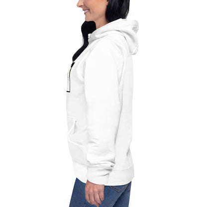 Faithline Hoodie - Left Placement by R.A. Apparel, image 3, left-side angle, Black, size L, left placement.