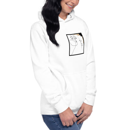 Faithline Hoodie - Left Placement image 6 in Black, size 3XL, showing front view, right-side angle for the Faith design.