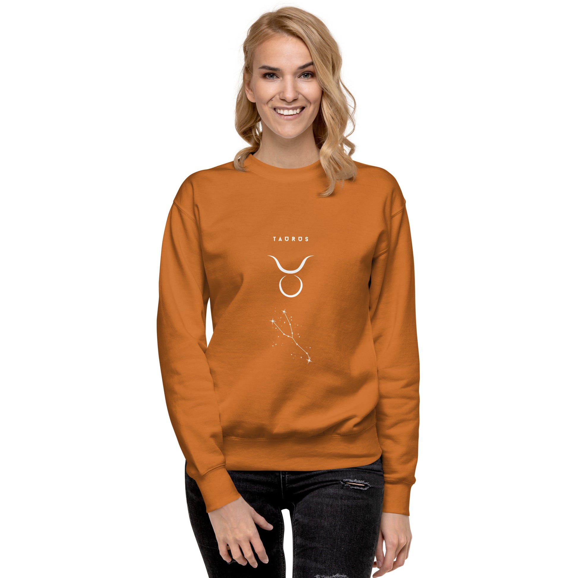 Bullborne Sweatshirt - Left Placement by R.A. Apparel, image 59, front view, Light Pink, size L, left placement.