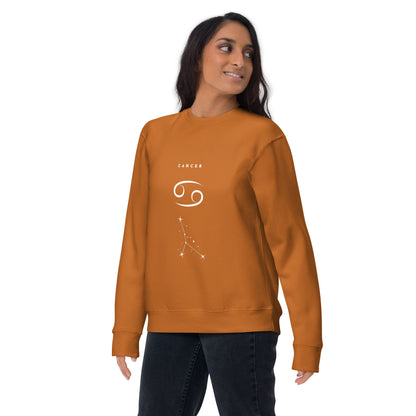 Moonhaven Sweatshirt image 18 in Cardinal, size 3XL, showing front view for the Cancer design.