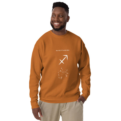 Arrowborne Sweatshirt - Left Placement by R.A. Apparel, image 34, front view, Adobe, size M, left placement.