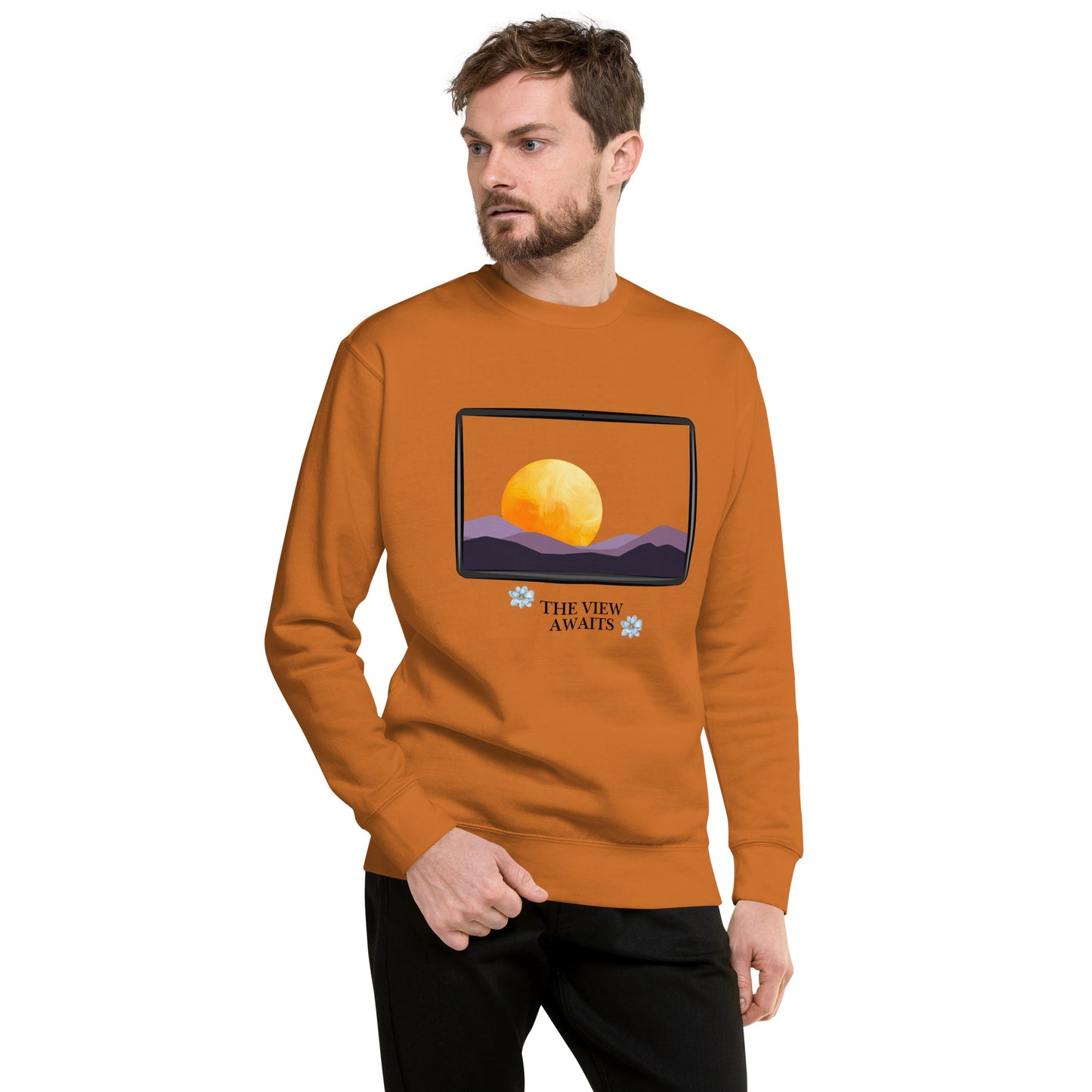 Avenor Sweatshirt image 49: Latte version, size XL with front view of the The View Awaits range.