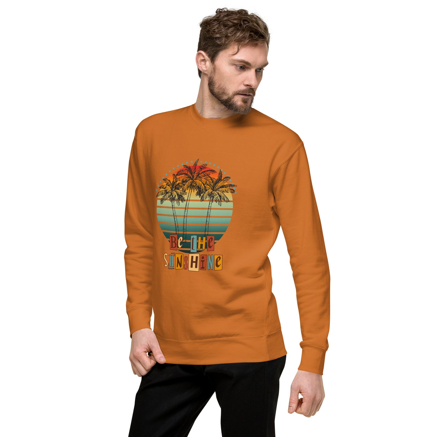 Solara Sweatshirt image 51: Dusty Rose version, size S with front view, left-side angle of the Be the Sunshine range.