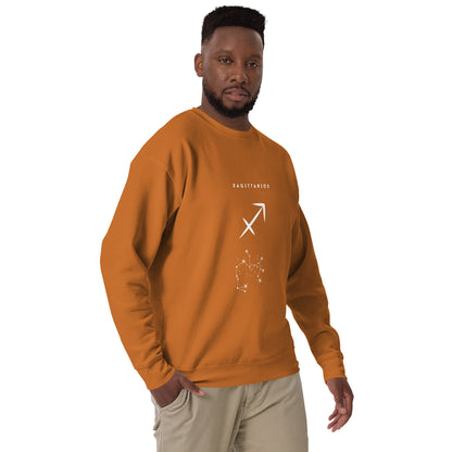 Arrowborne Sweatshirt - Left Placement by R.A. Apparel, image 36, front view, right-side angle, Adobe, size XL, left placement.