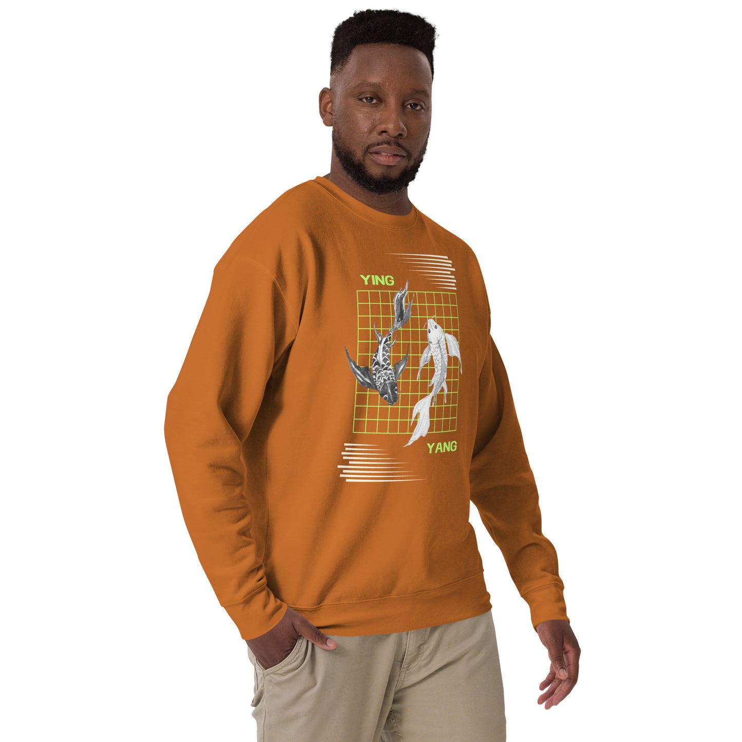 Equinoxe Sweatshirt product image 36 in Team Red, size S, with front view, right-side angle and design placement.
