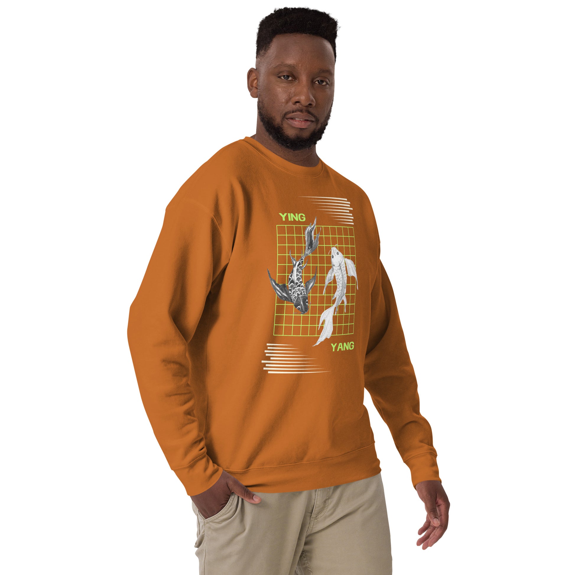 Equinoxe Sweatshirt product image 36 in Team Red, size S, with front view, right-side angle and design placement.