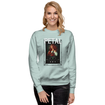 Petaline Sweatshirt image 93 in White, size L, showing front view for the Petal design.