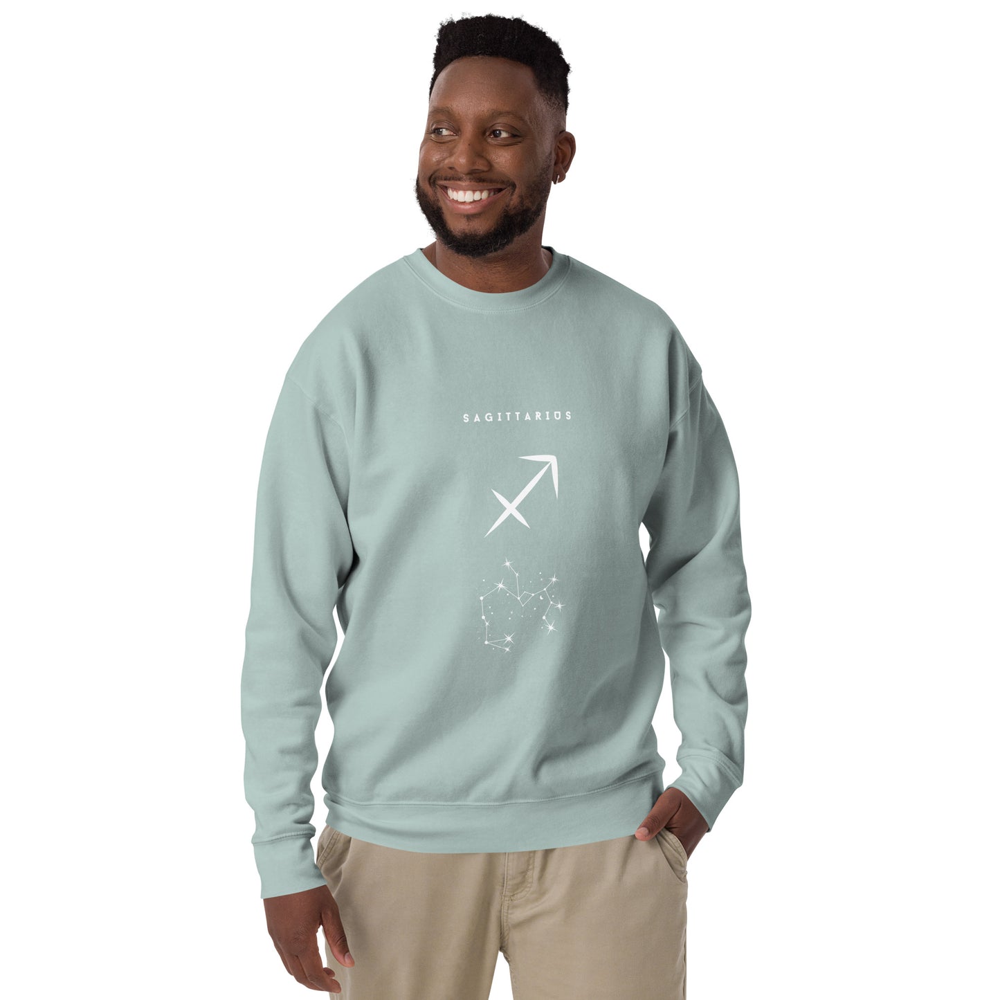 Arrowborne Sweatshirt - Left Placement product image 53 in Agave, size S, with front view and left placement.