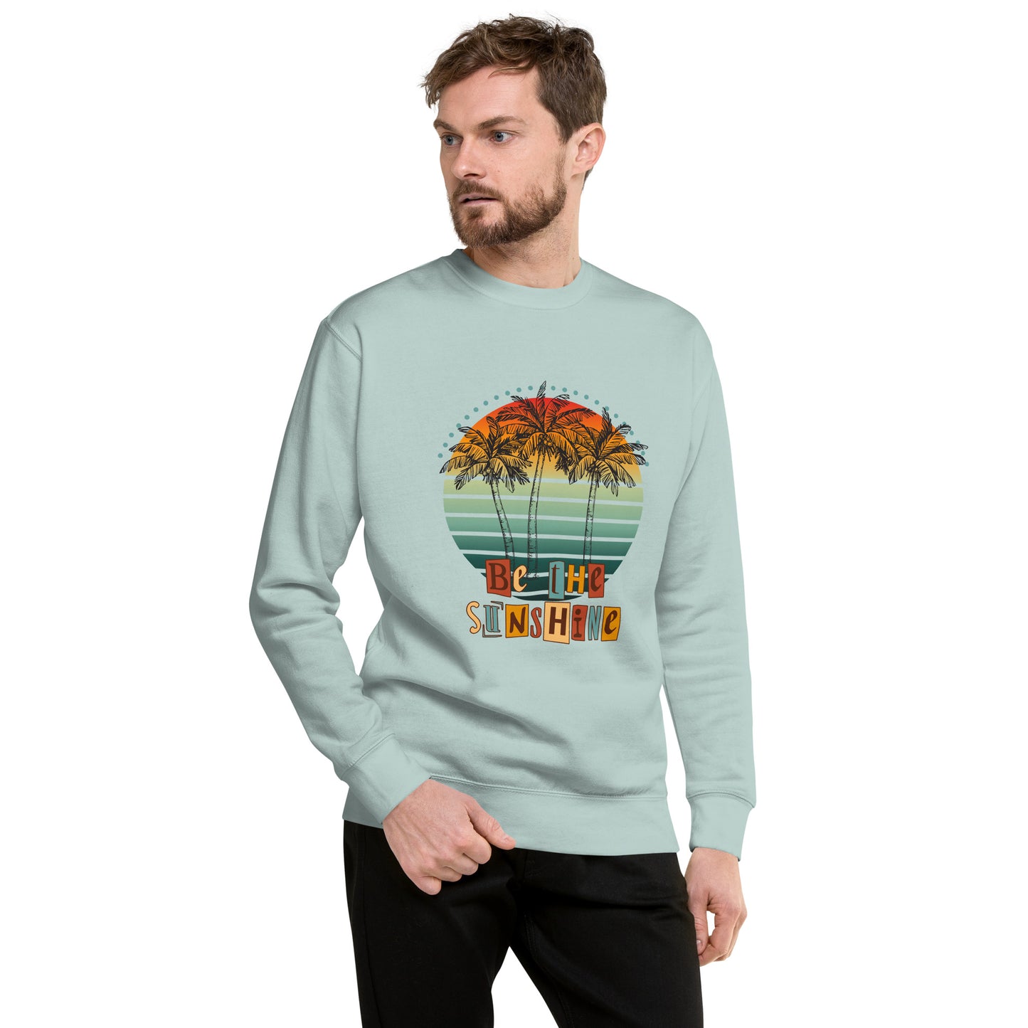 Image 79 of Lavender Solara Sweatshirt, size XL, with Be the Sunshine artwork visible in front view.