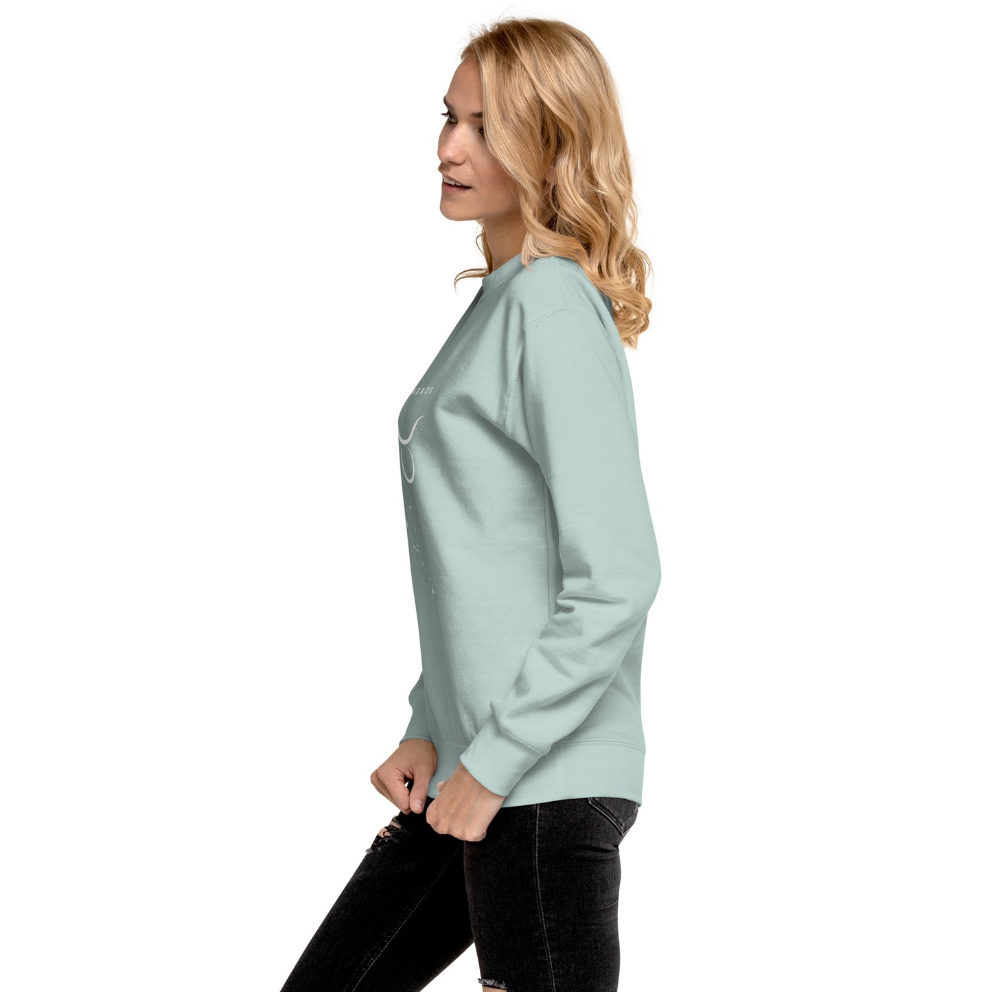 Bullborne Sweatshirt - Left Placement by R.A. Apparel, image 96, left-side angle, selected colour, left placement.