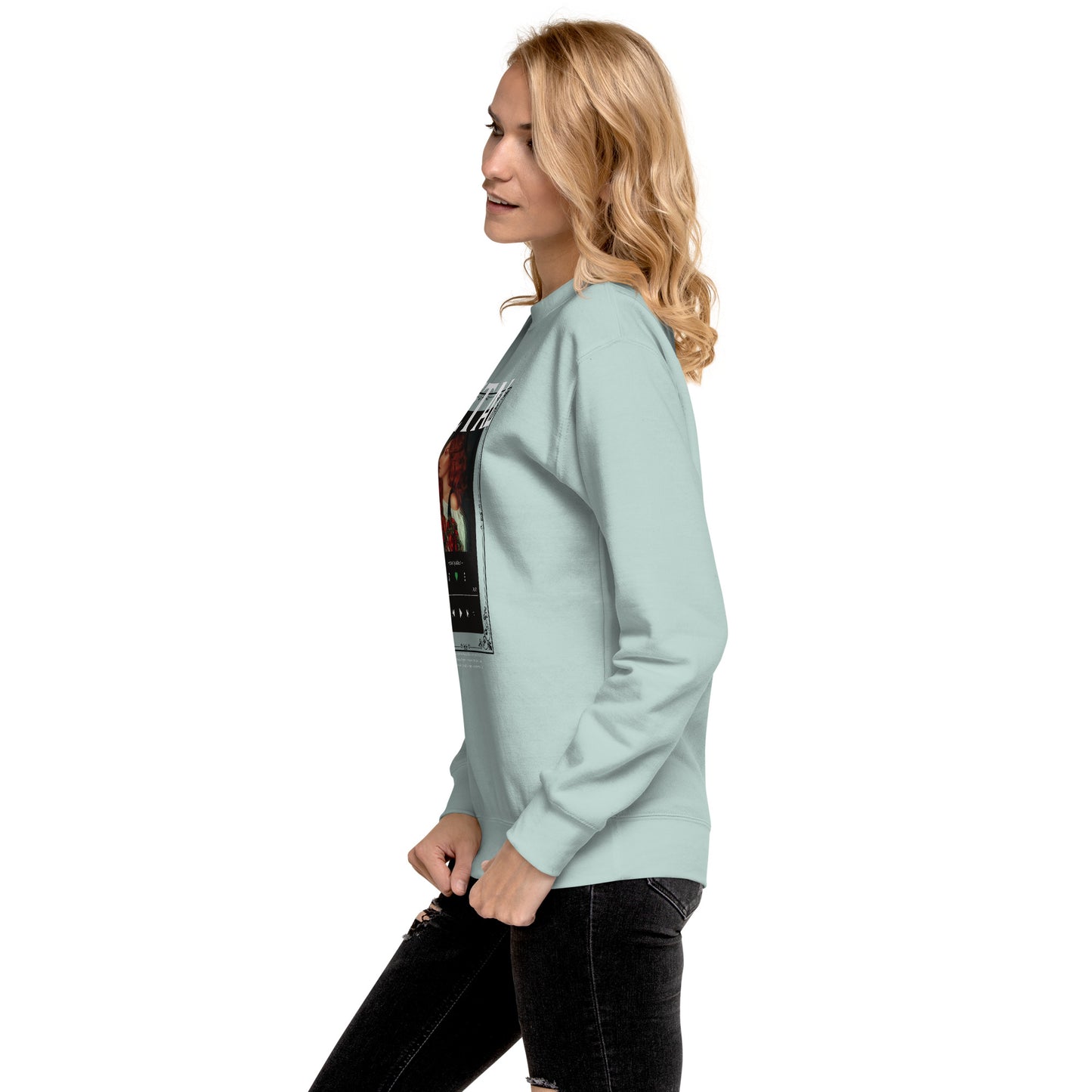 Image 96 of selected colour Petaline Sweatshirt, with Petal artwork visible in left-side angle.