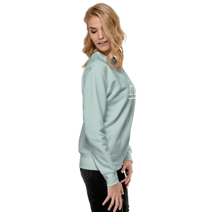 Balance Court Sweatshirt - Left Placement by R.A. Apparel, image 90, right-side angle, selected colour, left placement.