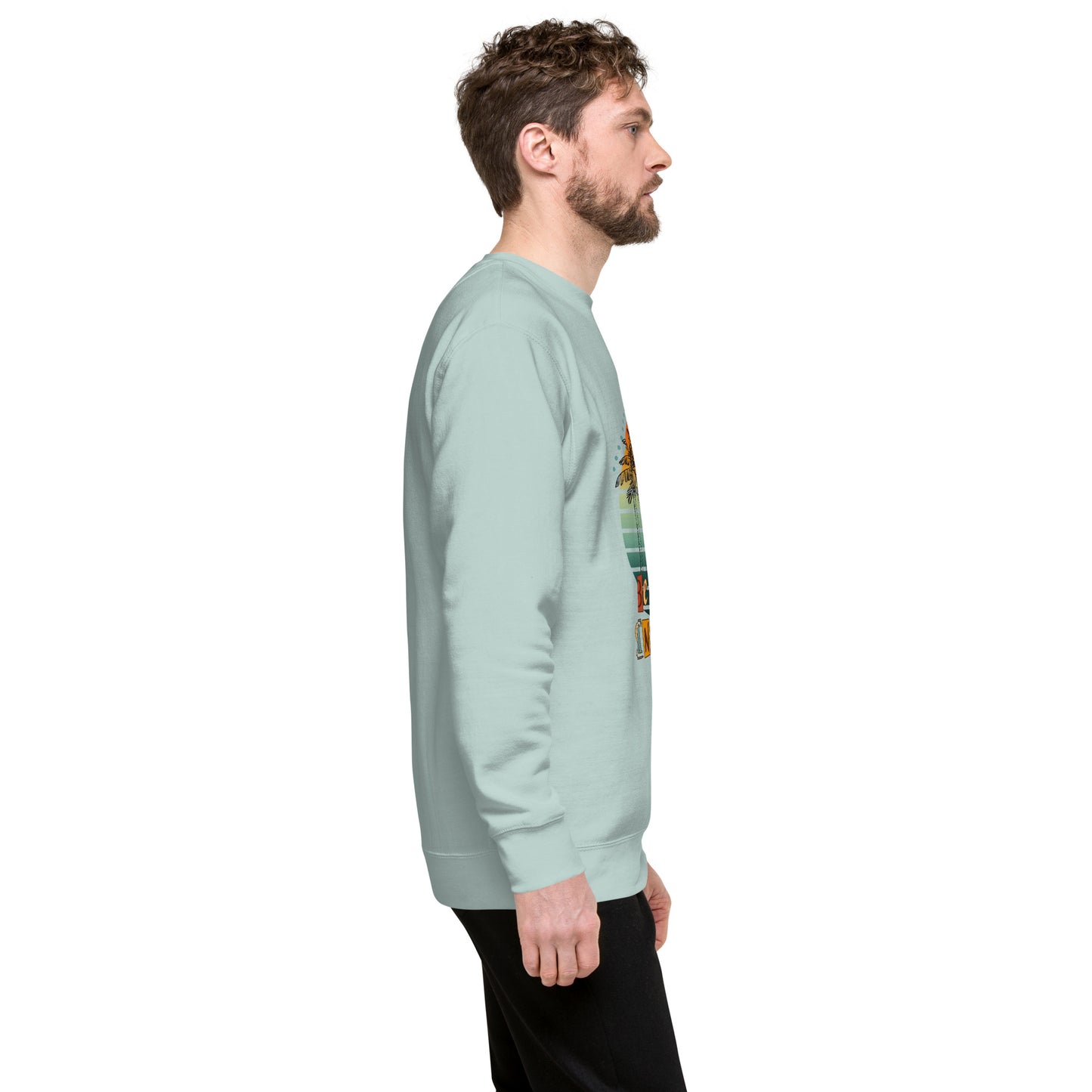 Solara Sweatshirt image 83 in Bone, size L, showing right-side angle for the Be the Sunshine design.