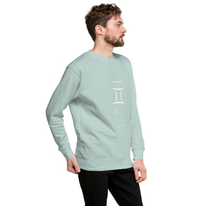 Twin Signal Sweatshirt - Left Placement image 84 in selected colour, showing front view, right-side angle for the Gemini design.