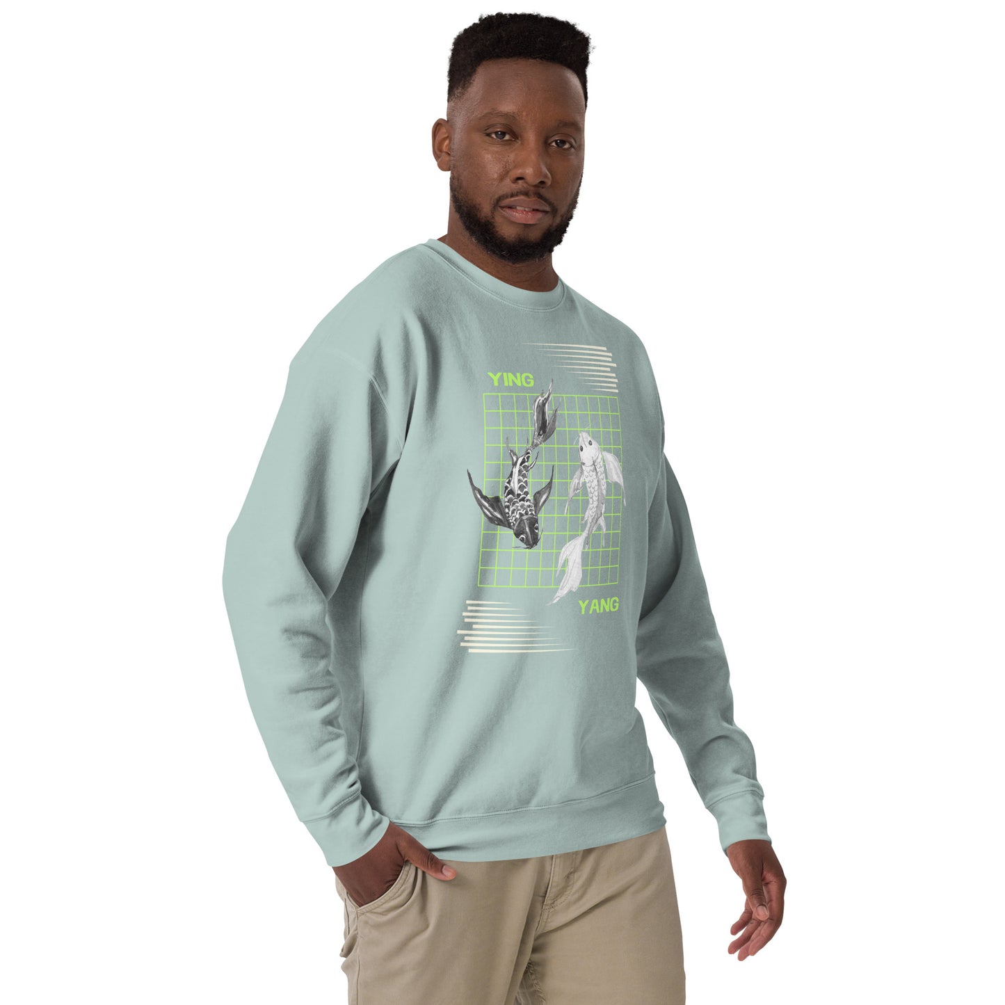 Equinoxe Sweatshirt product image 55 in Dusty Rose, size 2XL, with front view, right-side angle and design placement.