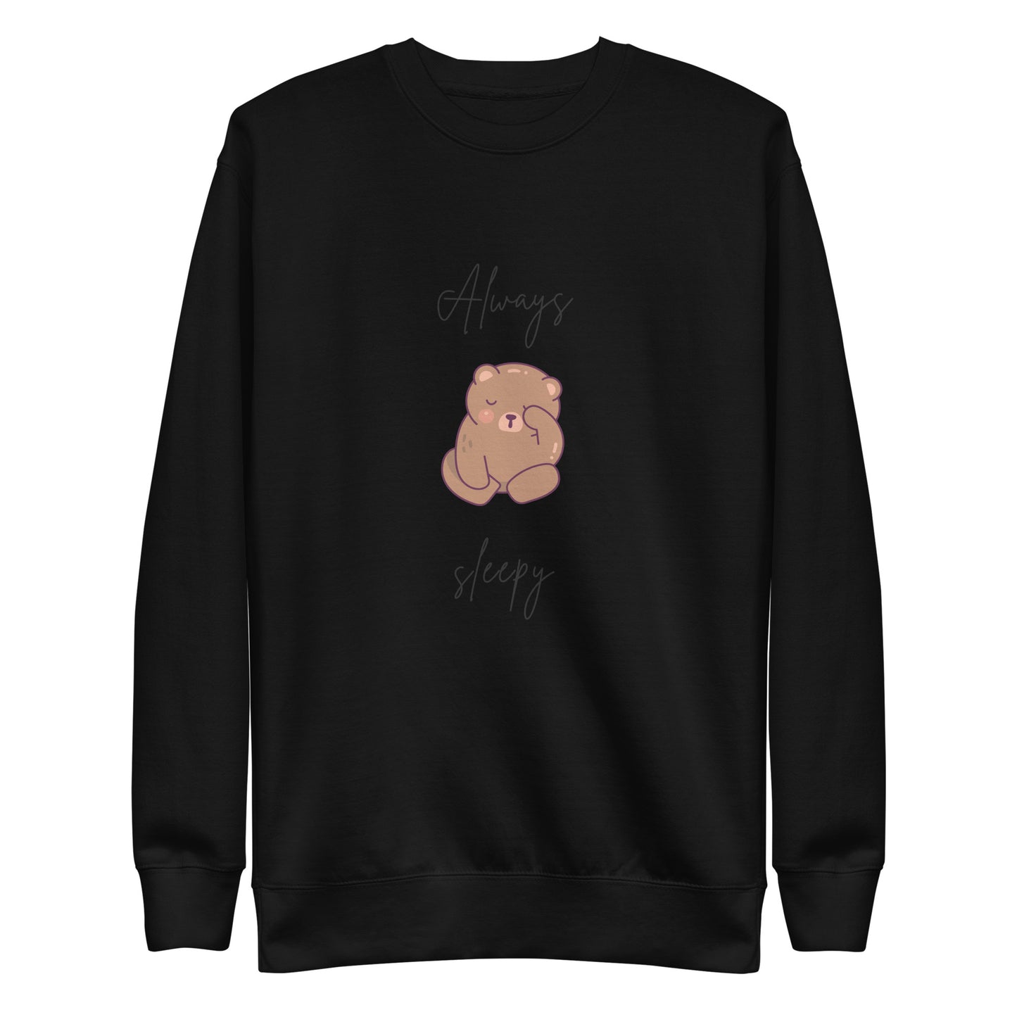Nightcall Sweatshirt - Left Placement by R.A. Apparel, image 1, front view, Black, size S, left placement.