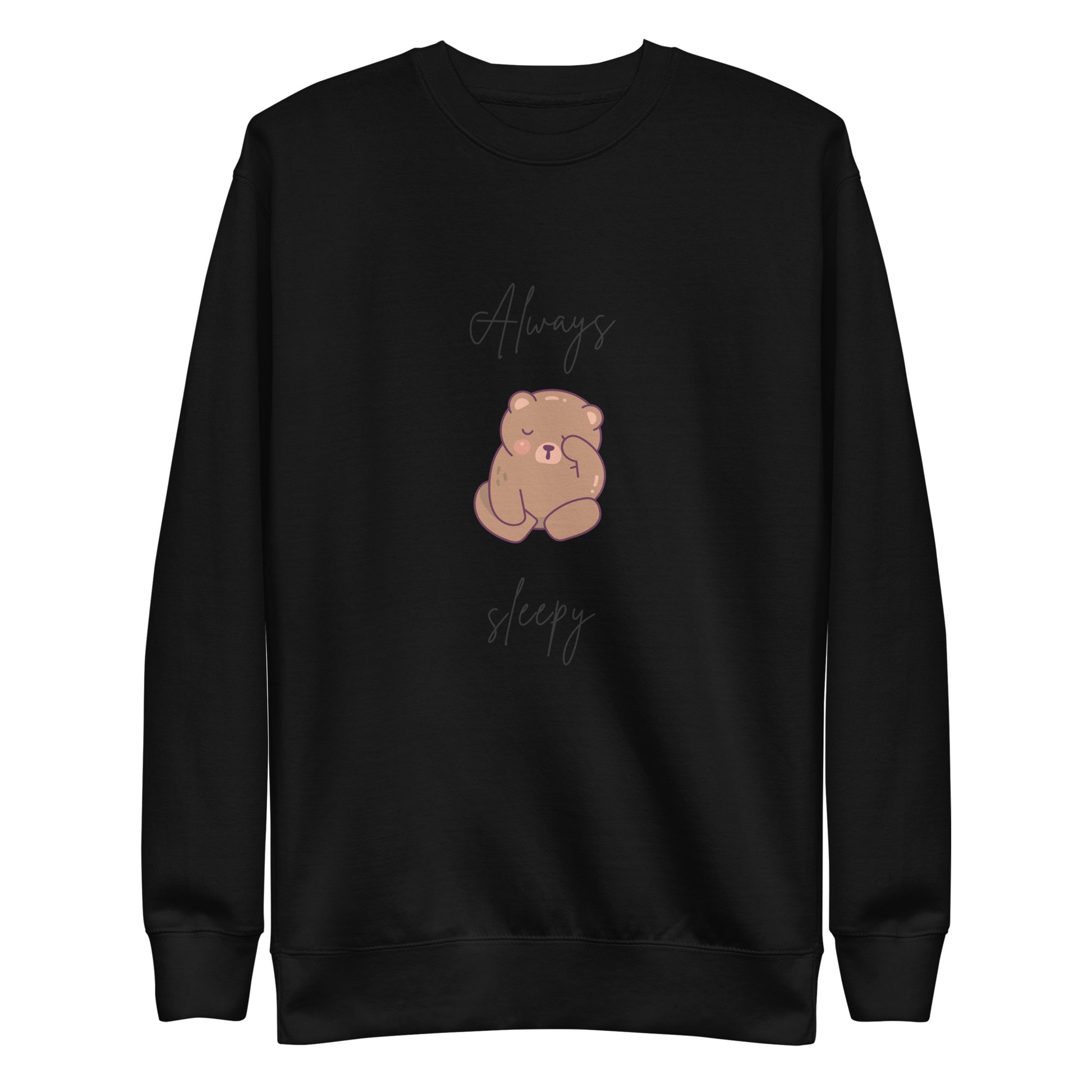 Nightcall Sweatshirt - Left Placement by R.A. Apparel, image 1, front view, Black, size S, left placement.