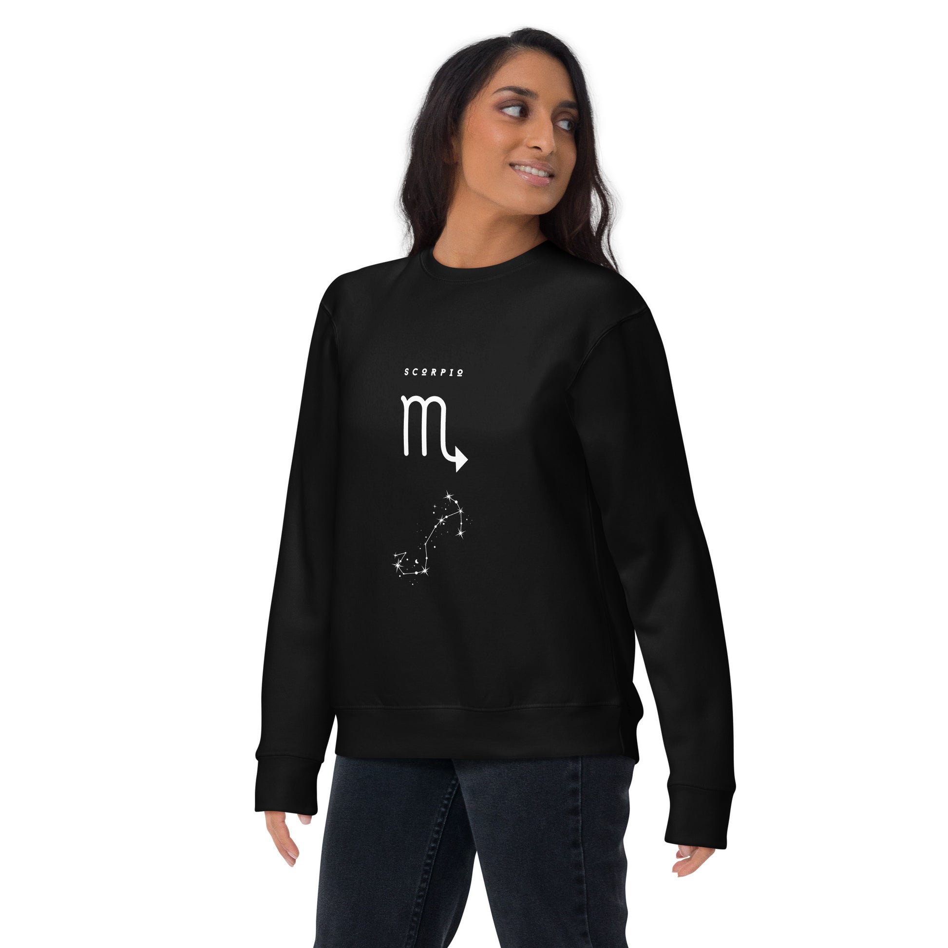 Sabletide Sweatshirt - Left Placement by R.A. Apparel, image 1, front view, Black, size S, left placement.