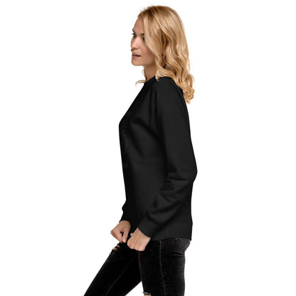 Image 19 of Team Royal Exhale Sweatshirt - Left Placement, size S, with Breathe in and Breathe Out artwork visible in left-side angle.
