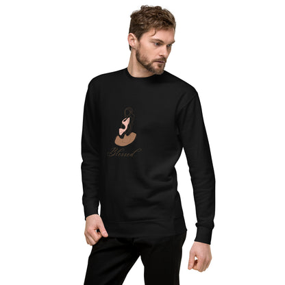 Grace Mark Sweatshirt - Left Placement product image 15 in Charcoal Heather, size L, with front view, left-side angle and left placement.