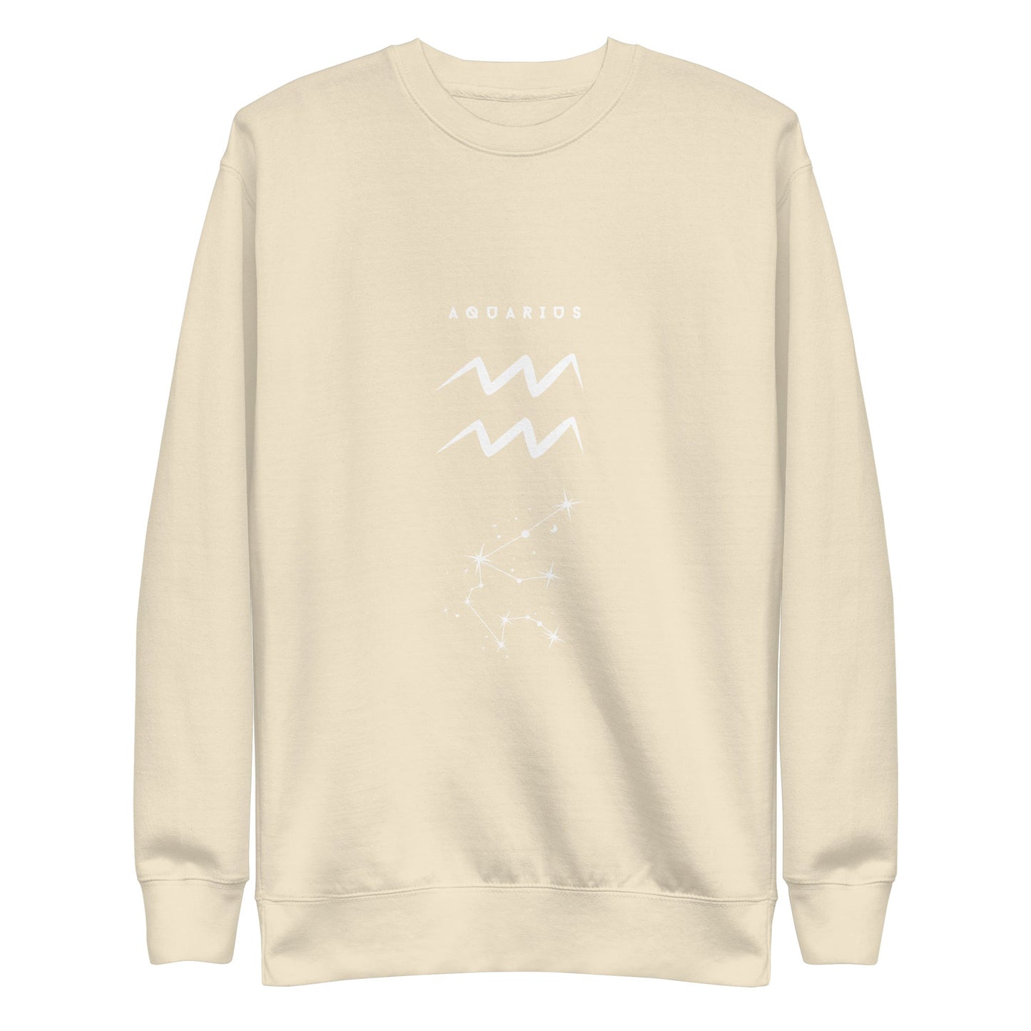 Image 10 of Navy Blazer Waterbearer Sweatshirt - Left Placement, size XL, with Aquarius artwork visible in front view.