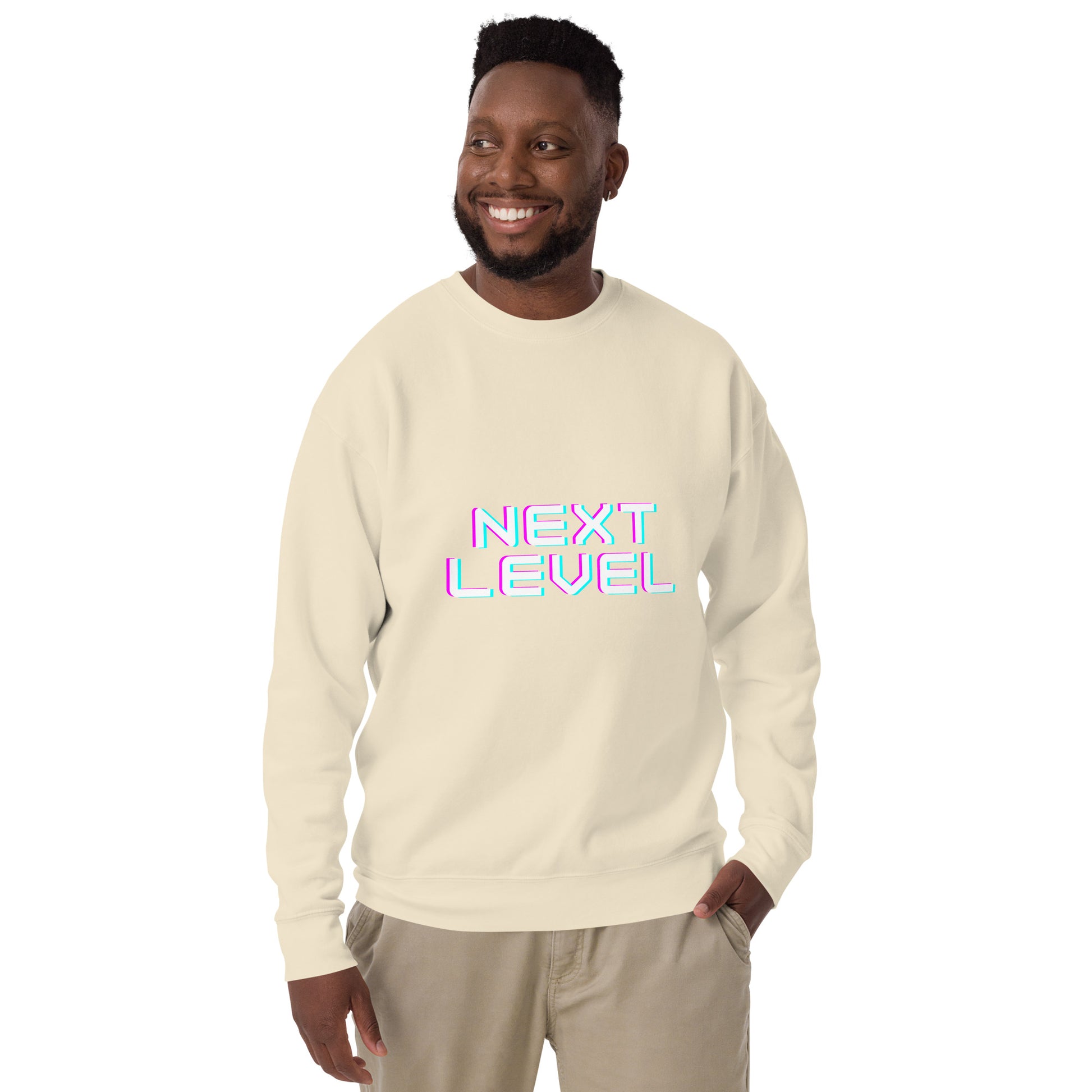 Ascender Sweatshirt - Left Placement image 33: Forest Green version, size L with front view of the Next Level range.