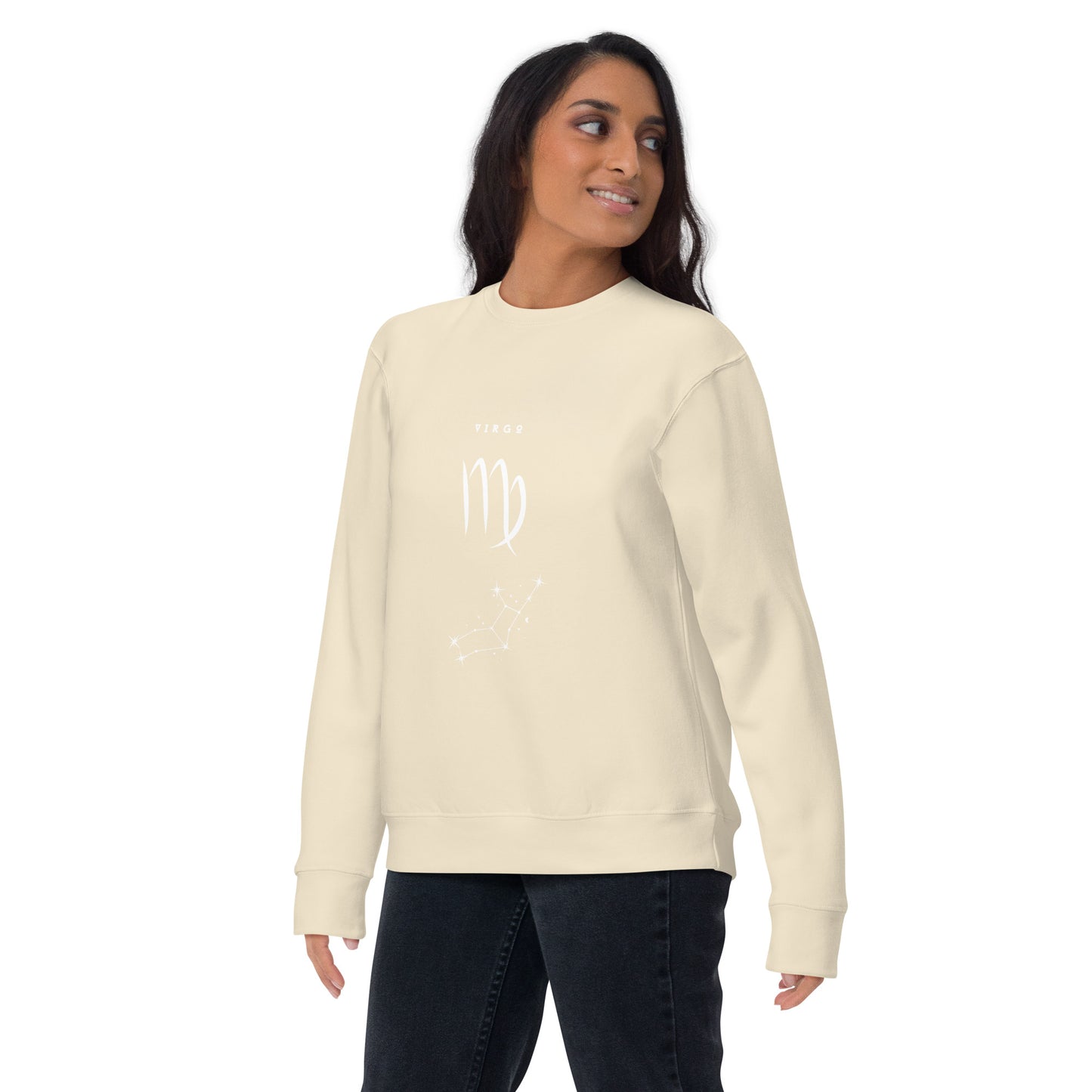 Virgo Balance Sweatshirt - Left Placement product image 33 in Adobe, size S, with front view and left placement.