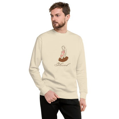 Grace Mark Sweatshirt - Left Placement by R.A. Apparel, image 49, front view, Carbon Grey, size S, left placement.