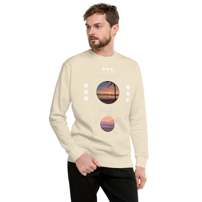 Coastline Attitude Sweatshirt - Left Placement by R.A. Apparel, image 49, front view, Carbon Grey, size S, left placement.