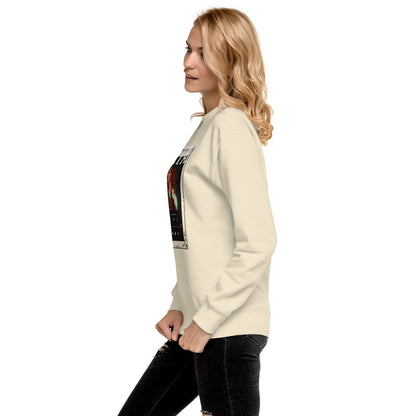Petaline Sweatshirt product image 115 in selected colour, with left-side angle and design placement.