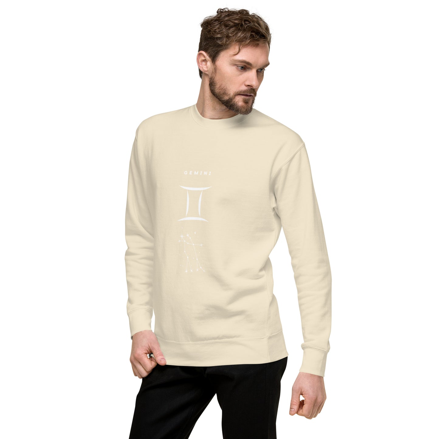 Twin Signal Sweatshirt - Left Placement image 98 in selected colour, showing front view, left-side angle for the Gemini design.