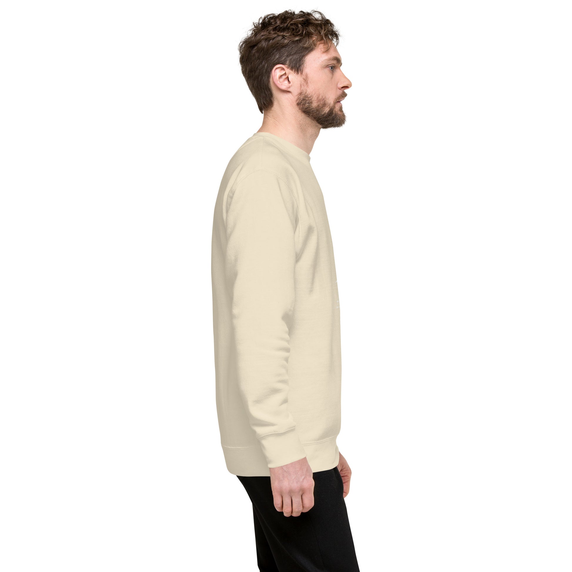 Twin Signal Sweatshirt - Left Placement image 101 in selected colour, showing right-side angle for the Gemini design.