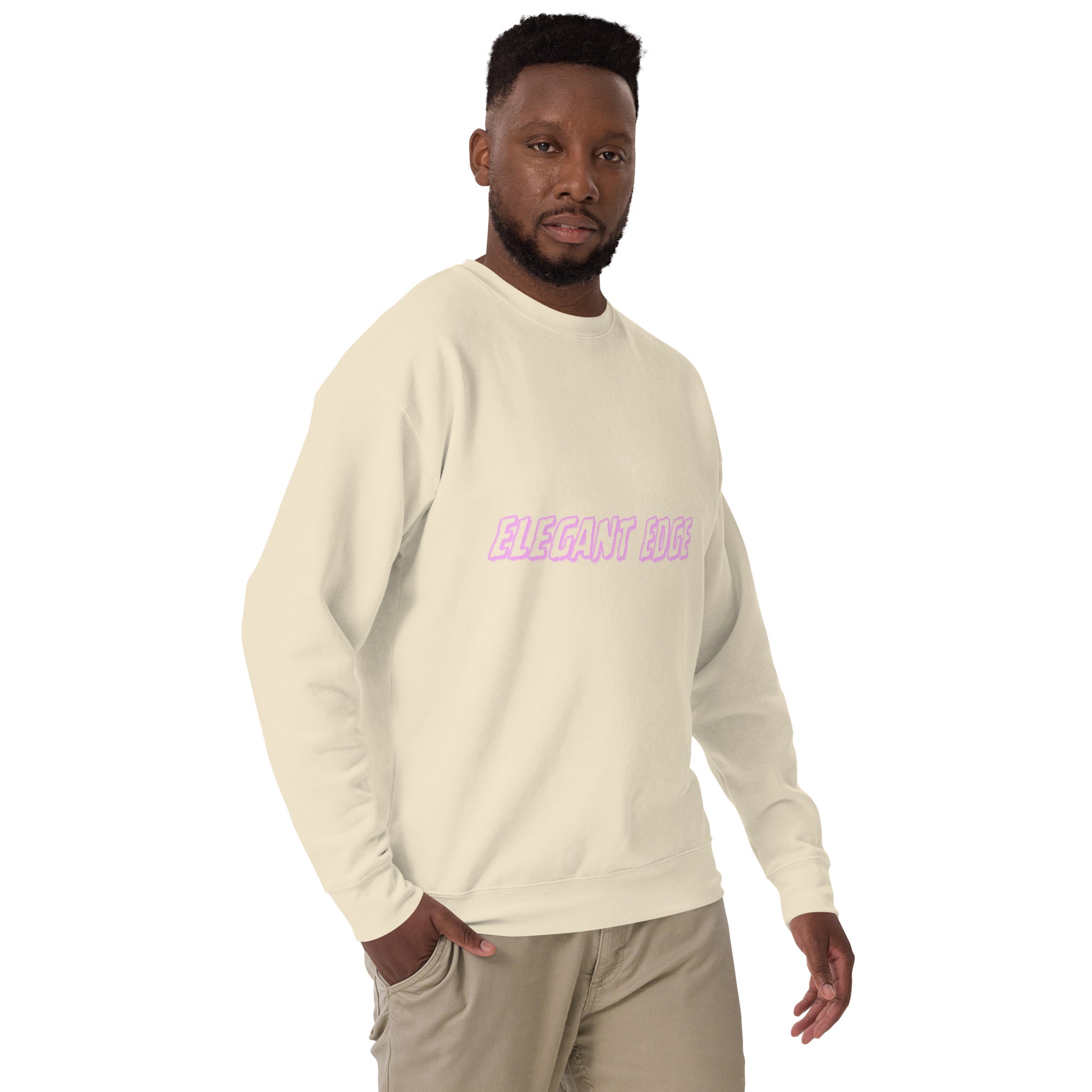 Noir Edge Sweatshirt - Left Placement image 35: Forest Green version, size 2XL with front view, right-side angle of the Elegant Edge range.