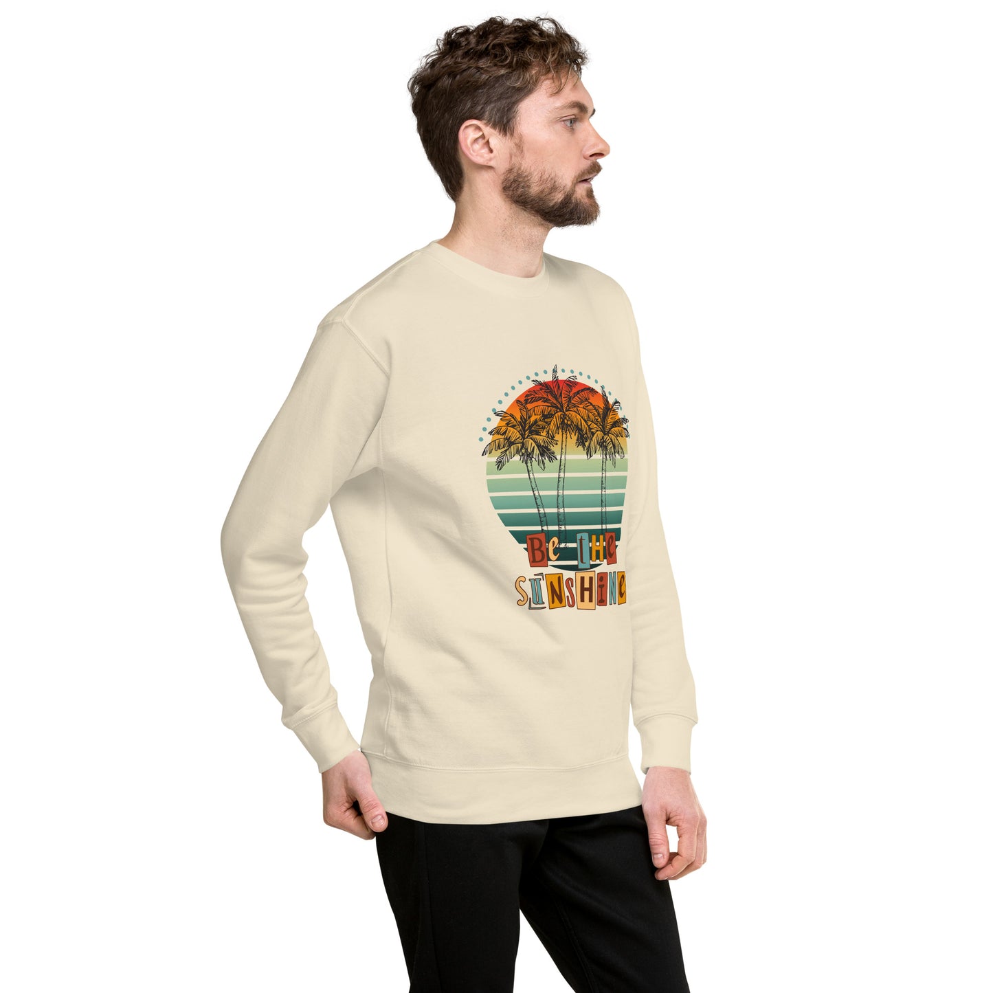 Solara Sweatshirt product image 102 in selected colour, with front view, right-side angle and design placement.