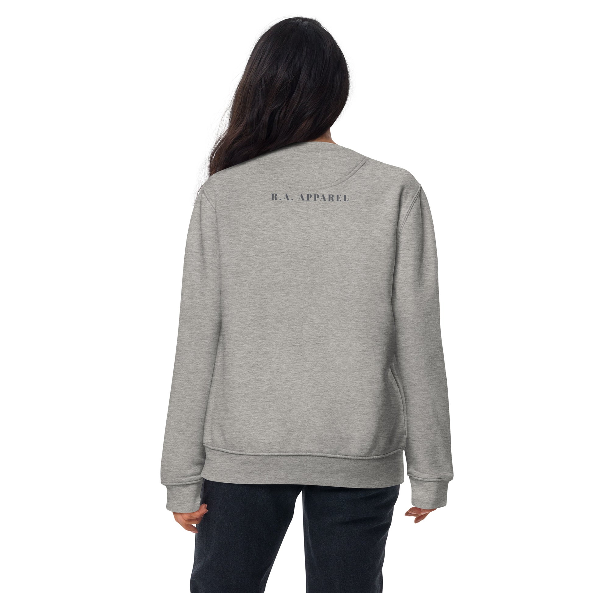 Limitless Sweatshirt - Left Placement product image 2 in Black, size M, with back view and left placement.