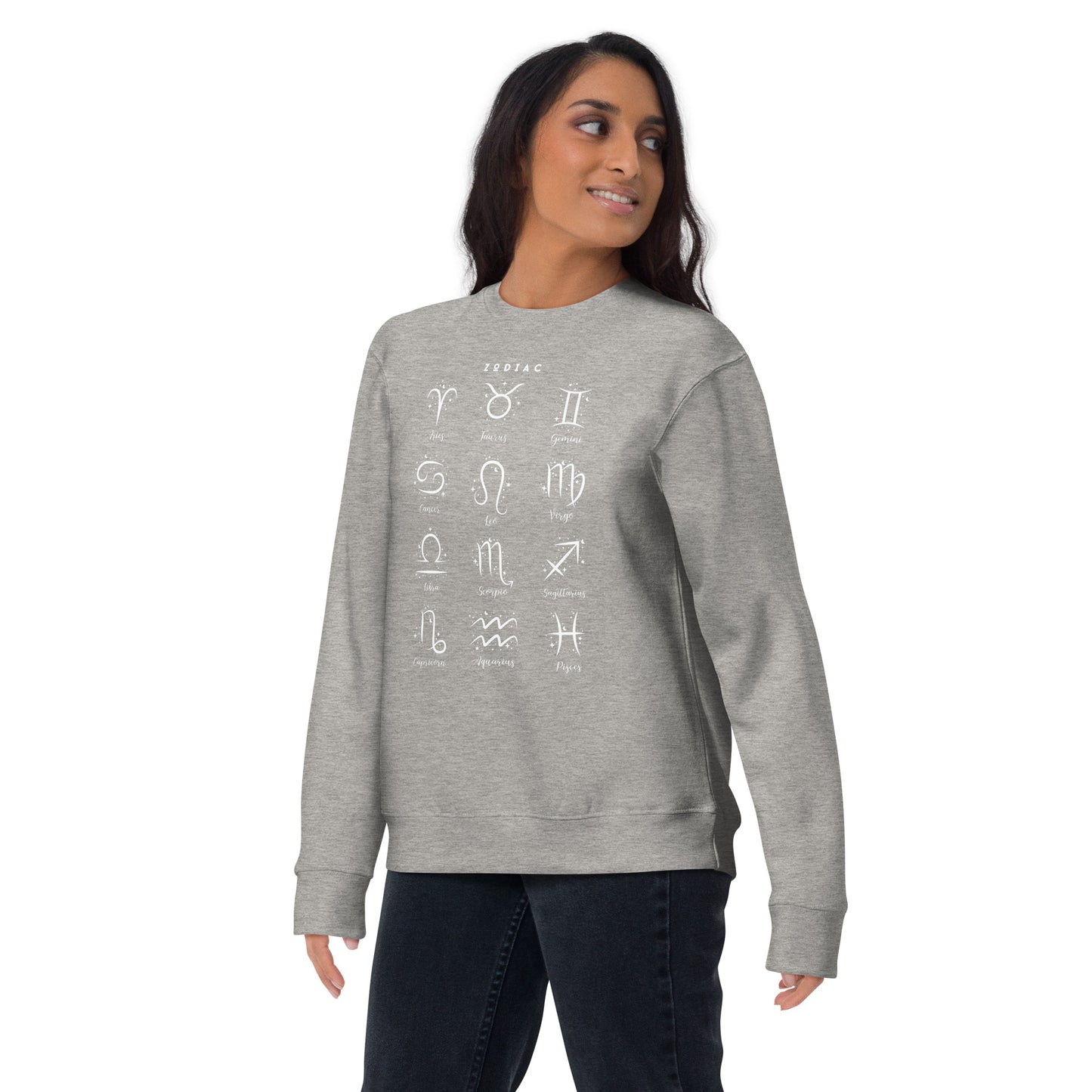Astral Circle Sweatshirt - Left Placement product image 25 in Forest Green, size S, with front view and left placement.