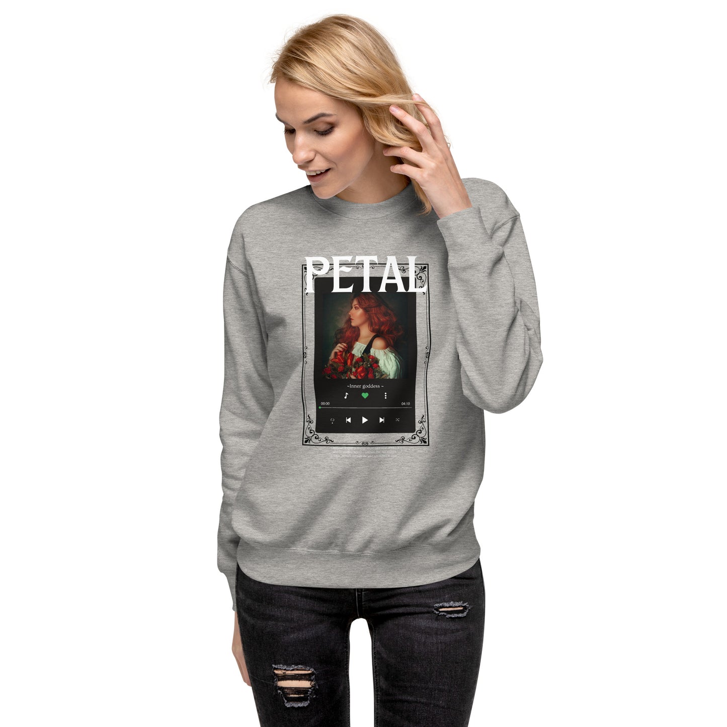Petaline Sweatshirt image 85 in Bone, size 2XL, showing front view for the Petal design.
