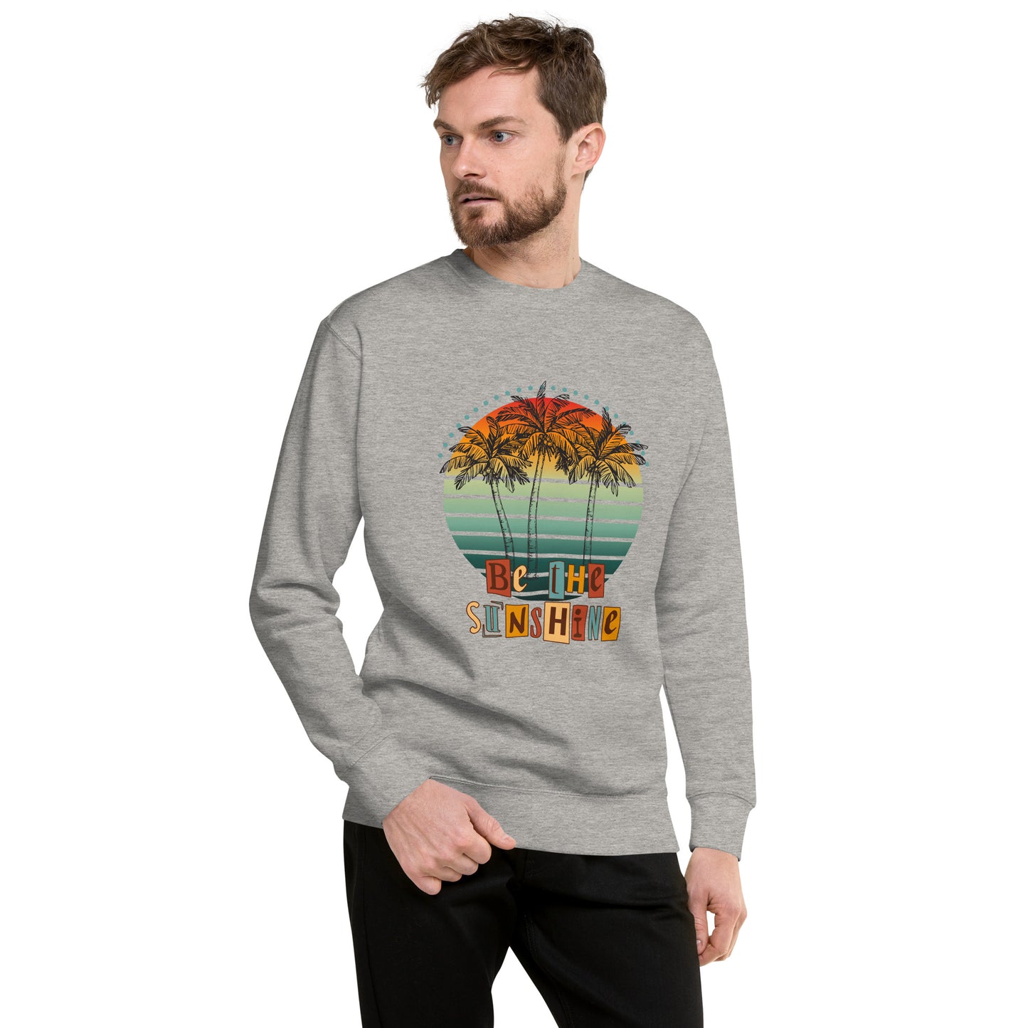 Solara Sweatshirt product image 73 in Light Pink, size L, with front view and design placement.