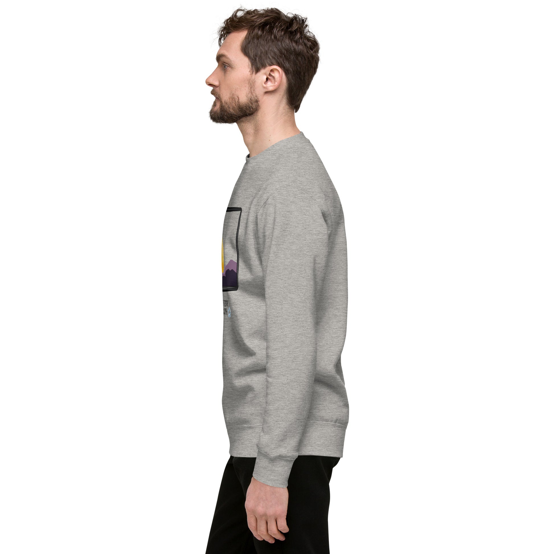 Image 74 of Light Pink Avenor Sweatshirt, size XL, with The View Awaits artwork visible in left-side angle.