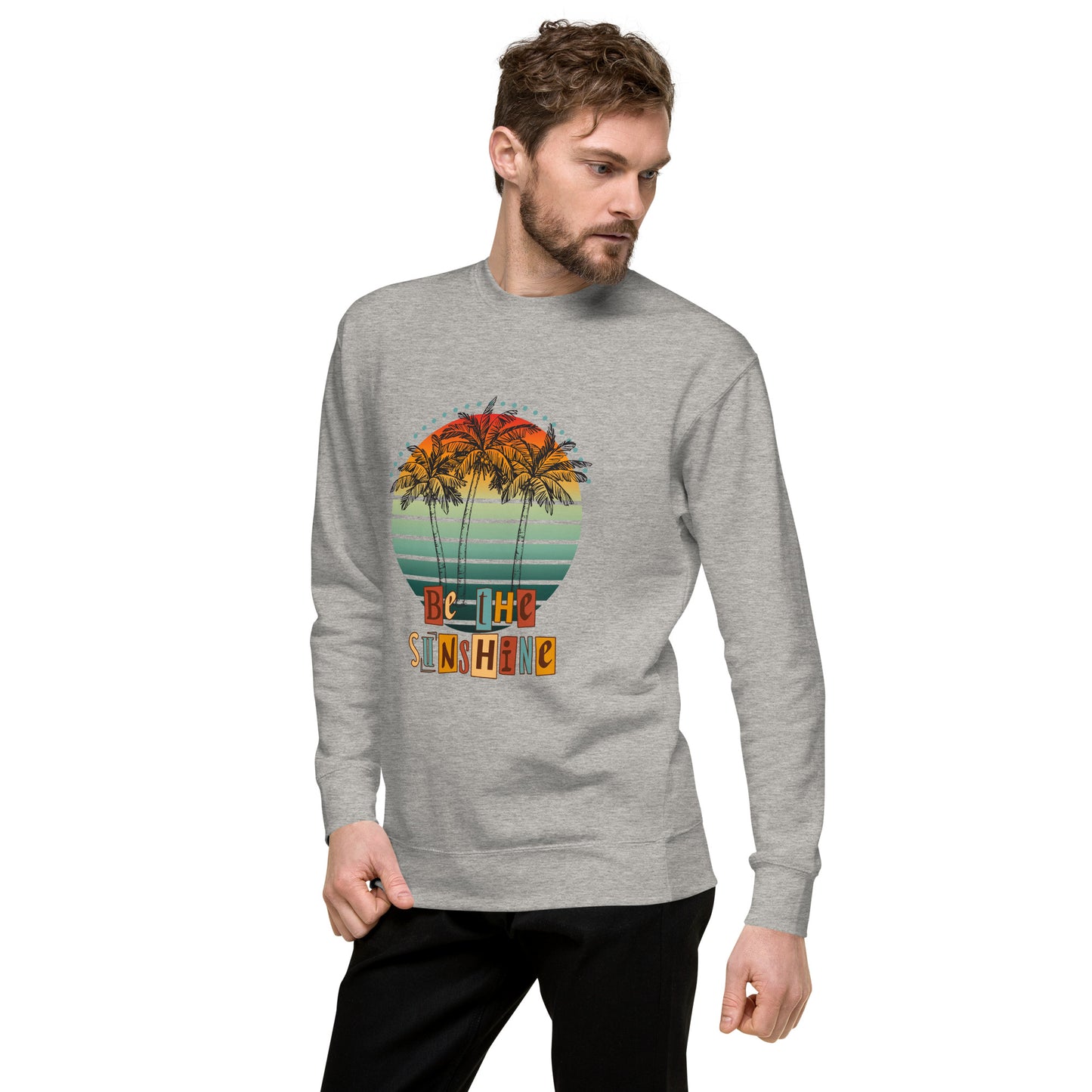 Solara Sweatshirt image 75: Light Pink version, size 2XL with front view, left-side angle of the Be the Sunshine range.