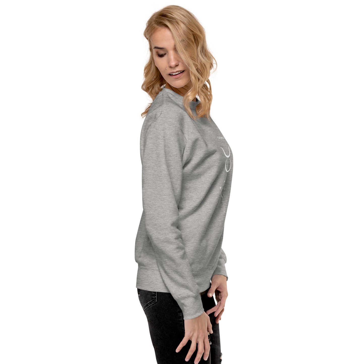 Bullborne Sweatshirt - Left Placement image 90: selected colour version with right-side angle of the Taurus range.