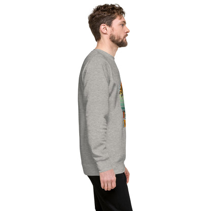 Solara Sweatshirt product image 77 in Lavender, size M, with right-side angle and design placement.