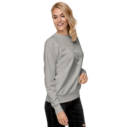 Bullborne Sweatshirt - Left Placement by R.A. Apparel, image 88, front view, right-side angle, selected colour, left placement.