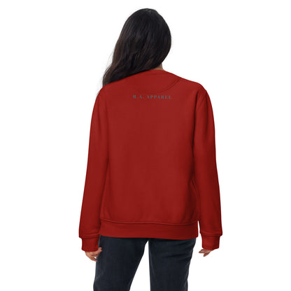 Virgo Balance Sweatshirt - Left Placement image 6 in Navy Blazer, size M, showing back view for the Virgo design.