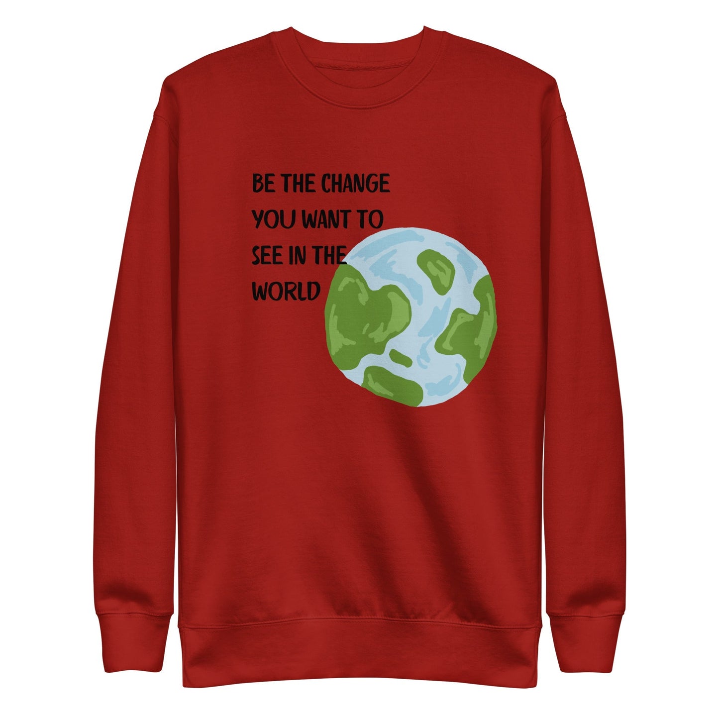 Change Signal Sweatshirt - Left Placement by R.A. Apparel, image 3, front view, Black, size L, left placement.