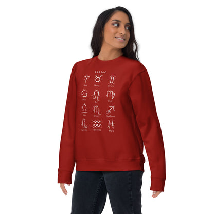 Astral Circle Sweatshirt - Left Placement by R.A. Apparel, image 5, front view, Navy Blazer, size S, left placement.