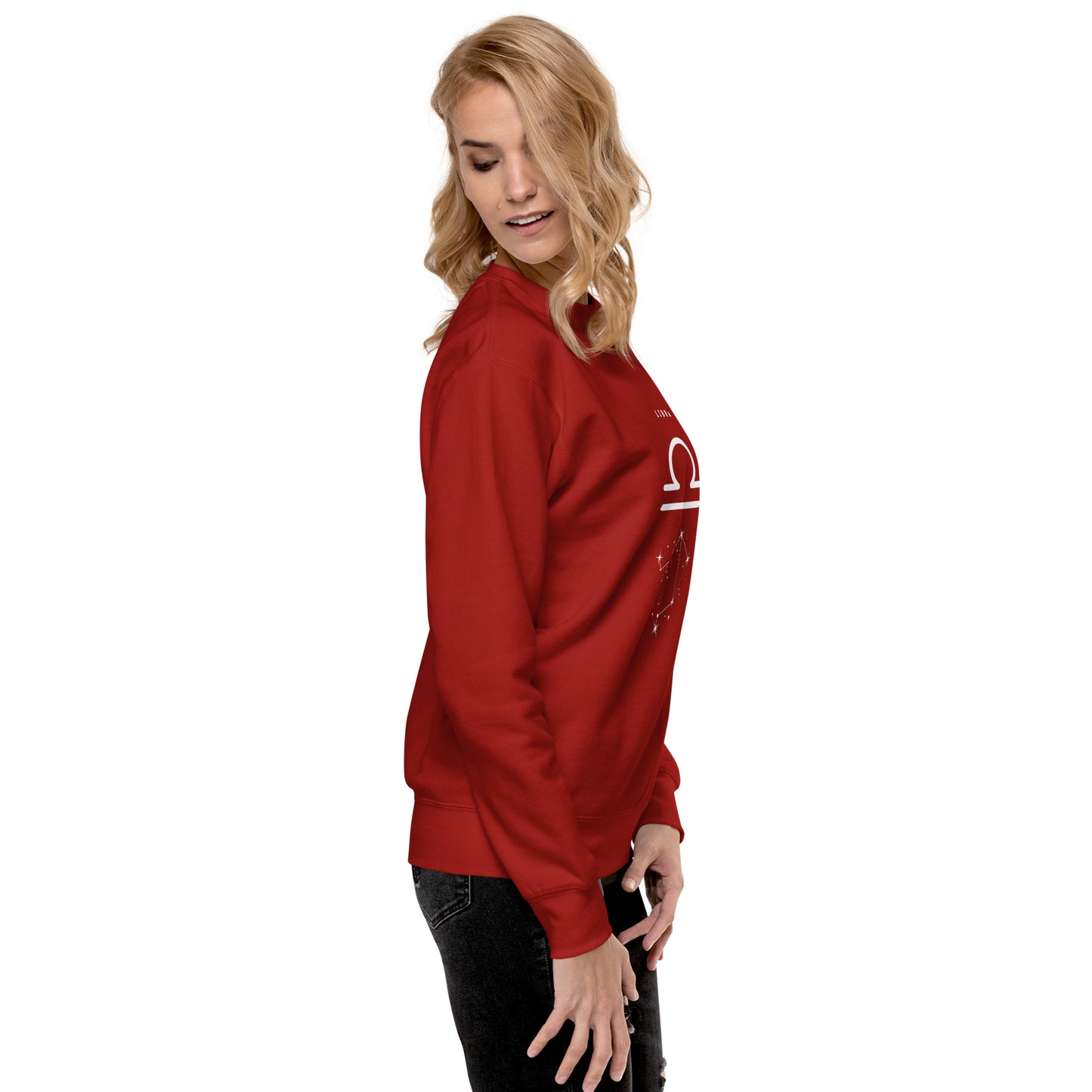 Balance Court Sweatshirt - Left Placement by R.A. Apparel, image 20, right-side angle, Charcoal Heather, size 2XL, left placement.