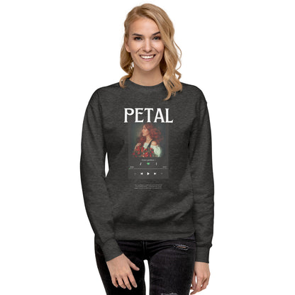 Petaline Sweatshirt by R.A. Apparel, image 23, front view, Team Royal, size L, design placement.
